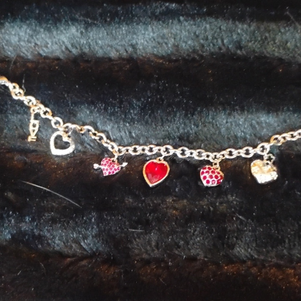 Swarovski Heart Charm Bracelet